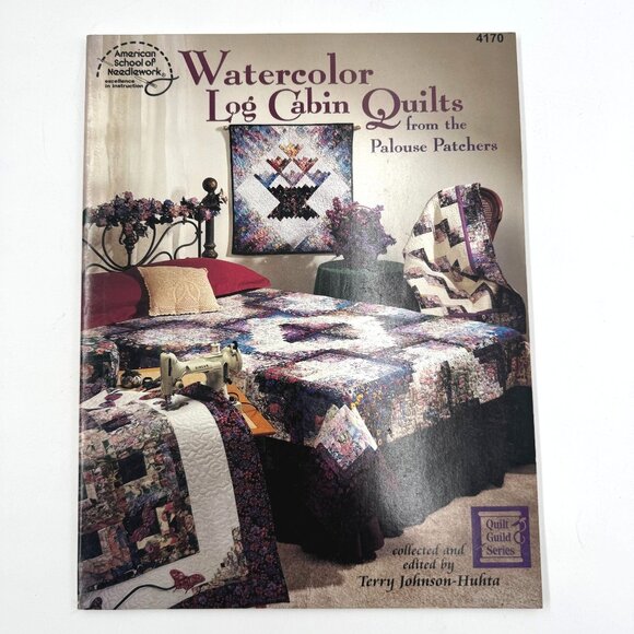 American School of Needlework Watercolor Log Cabin Quilts from the Palouse 4170 - Picture 1 of 10